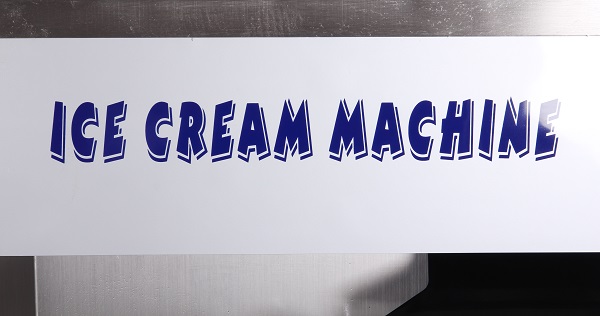 软冰淇淋机头部标签